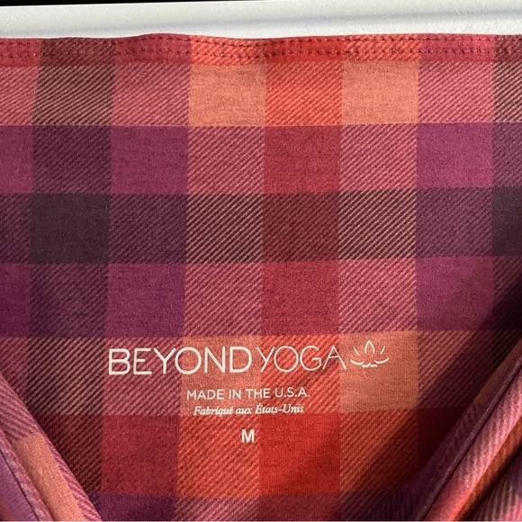 Beyond Yoga SoftMark High Waisted Midi Legging Chai Winter Check - Picture 6 of 11